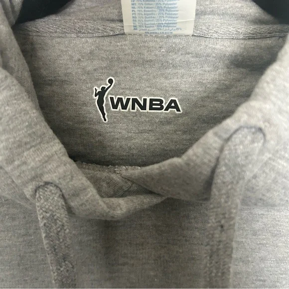 WNBA Port & Company Fan Favorite Light Gray Small Pullover Hoodie Unisex Soft - Picture 4 of 5